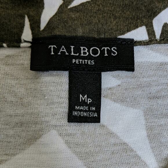 Talbots Palm Tassel Tie Top - Size PM - EUC - Picture 4 of 6